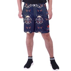 Floral-bugs-seamless-pattern Men s Pocket Shorts by uniart180623