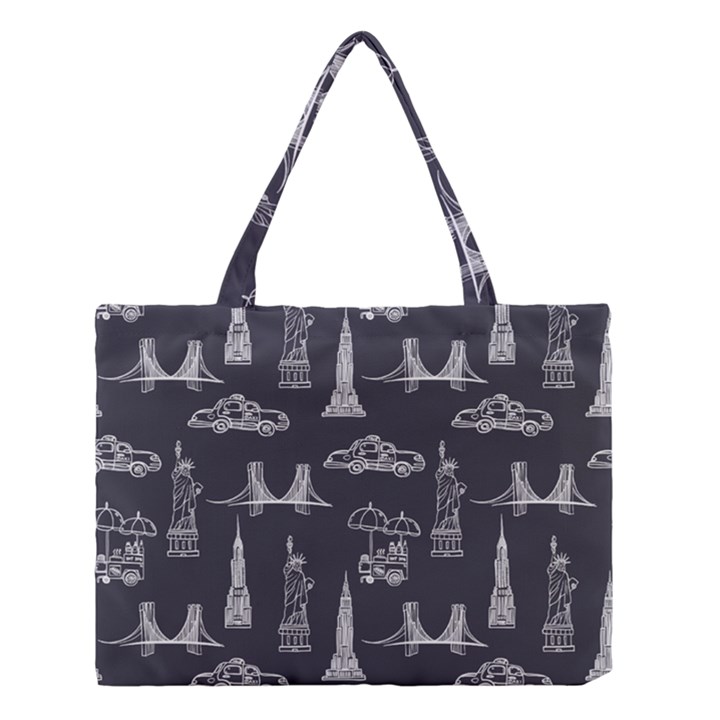 New York City Nyc Pattern Medium Tote Bag