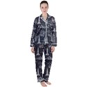 New York City Nyc Pattern Women s Long Sleeve Satin Pajamas Set	 View1