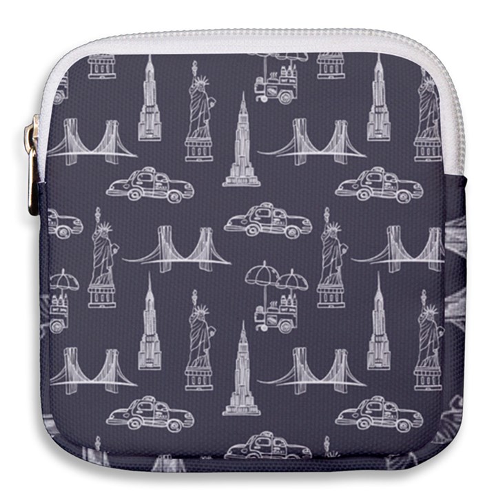 New York City Nyc Pattern Mini Square Pouch