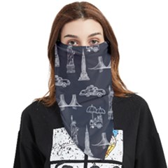 New York City Nyc Pattern Face Covering Bandana (triangle) by uniart180623