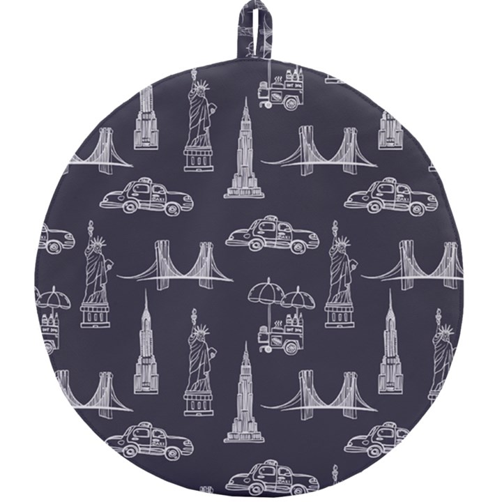 New York City Nyc Pattern Round Trivet