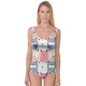 Cute Seamless Pattern With Cats Princess Tank Leotard  View1