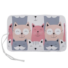 Cute Seamless Pattern With Cats Pen Storage Case (s) by uniart180623