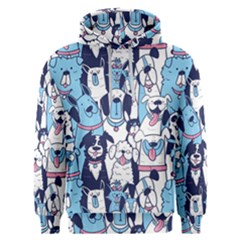 Dogs Seamless Pattern Men s Overhead Hoodie