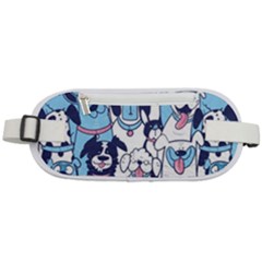 Dogs Seamless Pattern Rounded Waist Pouch