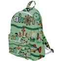 Seamless Pattern Fishes Pirates Cartoon The Plain Backpack View1