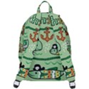 Seamless Pattern Fishes Pirates Cartoon The Plain Backpack View3