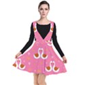 Swan-pattern-elegant-style Plunge Pinafore Dress View1