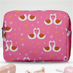 Swan-pattern-elegant-style Make Up Pouch (large) by uniart180623