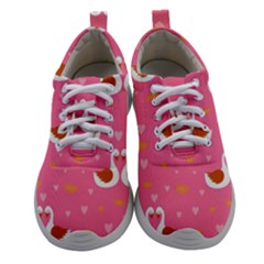 Swan-pattern-elegant-style Women Athletic Shoes by uniart180623