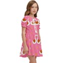 Swan-pattern-elegant-style Kids  Sweet Collar Dress View2