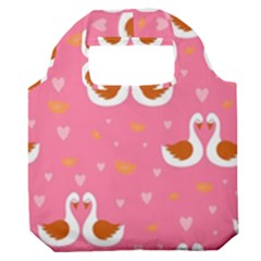 Swan-pattern-elegant-style Premium Foldable Grocery Recycle Bag by uniart180623