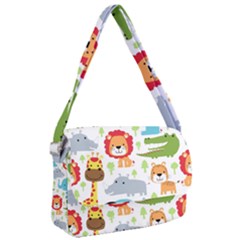 Seamless-pattern-vector-with-animals-cartoon Courier Bag