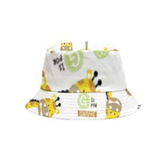 Vector-pattern-with-cute-giraffe-cartoon Bucket Hat (kids) by uniart180623