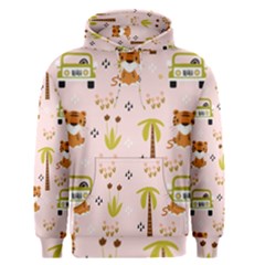 Cute-tiger-car-safari-seamless-pattern Men s Core Hoodie by uniart180623