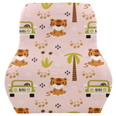 Cute-tiger-car-safari-seamless-pattern Car Seat Back Cushion  by uniart180623