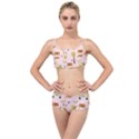 Cute-tiger-car-safari-seamless-pattern Layered Top Bikini Set View1