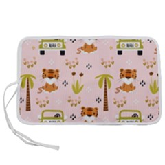 Cute-tiger-car-safari-seamless-pattern Pen Storage Case (s) by uniart180623