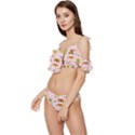 Cute-tiger-car-safari-seamless-pattern Ruffle Edge Tie Up Bikini Set	 View2