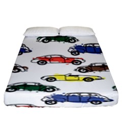 Cars-pattern Fitted Sheet (king Size) by uniart180623