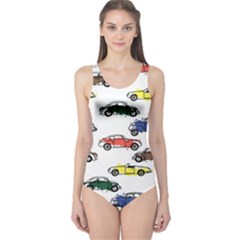 Cars-pattern One Piece Swimsuit by uniart180623