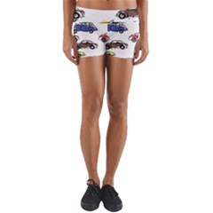 Cars-pattern Yoga Shorts