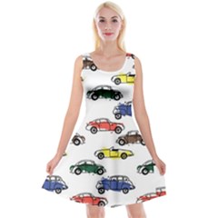 Cars-pattern Reversible Velvet Sleeveless Dress by uniart180623