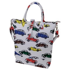 Cars-pattern Buckle Top Tote Bag by uniart180623