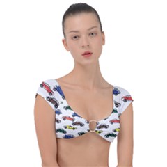 Cars-pattern Cap Sleeve Ring Bikini Top by uniart180623