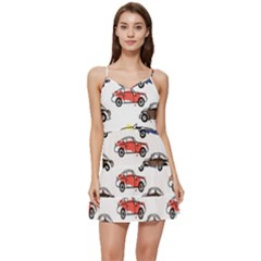 Cars-pattern Short Frill Dress by uniart180623