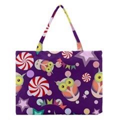 Owl-pattern-background Medium Tote Bag by uniart180623