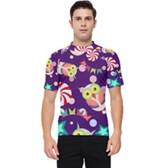 Owl-pattern-background Men s Short Sleeve Rash Guard by uniart180623