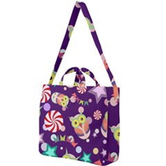 Owl-pattern-background Square Shoulder Tote Bag by uniart180623