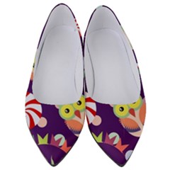 Owl-pattern-background Women s Low Heels by uniart180623