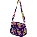 Owl-pattern-background Saddle Handbag View2