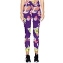 Owl-pattern-background Pocket Leggings  View1