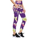 Owl-pattern-background Pocket Leggings  View4