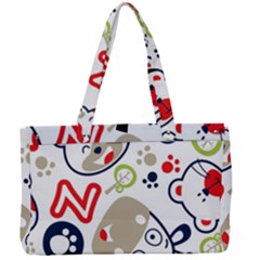 Animals-pattern Canvas Work Bag