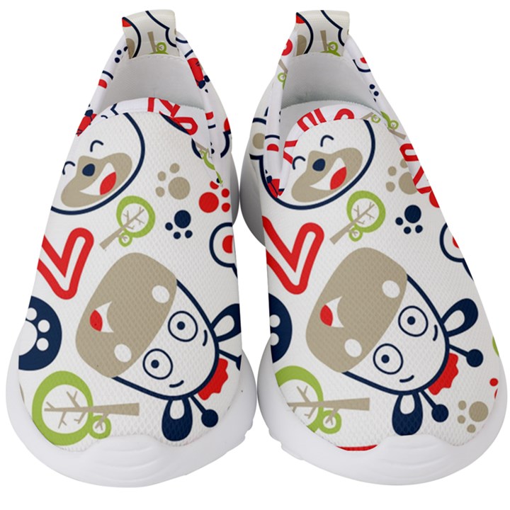 Animals-pattern Kids  Slip On Sneakers