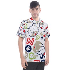 Animals-pattern Men s Polo Tee by uniart180623