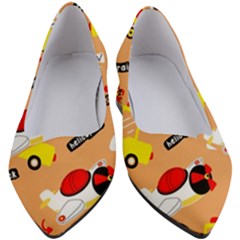 Seamless-pattern-cartoon-with-transportation-vehicles Women s Block Heels  by uniart180623