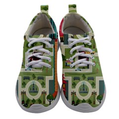 City-seamless-pattern Women Athletic Shoes by uniart180623