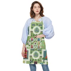 City-seamless-pattern Pocket Apron by uniart180623