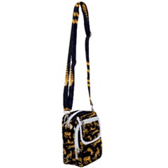 Seamless-exotic-pattern-with-tigers Shoulder Strap Belt Bag by uniart180623