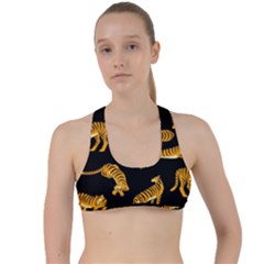 Seamless-exotic-pattern-with-tigers Criss Cross Racerback Sports Bra by uniart180623