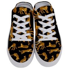 Seamless-exotic-pattern-with-tigers Half Slippers