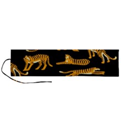 Seamless-exotic-pattern-with-tigers Roll Up Canvas Pencil Holder (l) by uniart180623