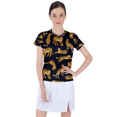 Seamless-exotic-pattern-with-tigers Women s Sports Top by uniart180623