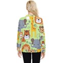 Seamless-pattern-vector-with-animals-wildlife-cartoon Hidden Pocket Sweatshirt View2